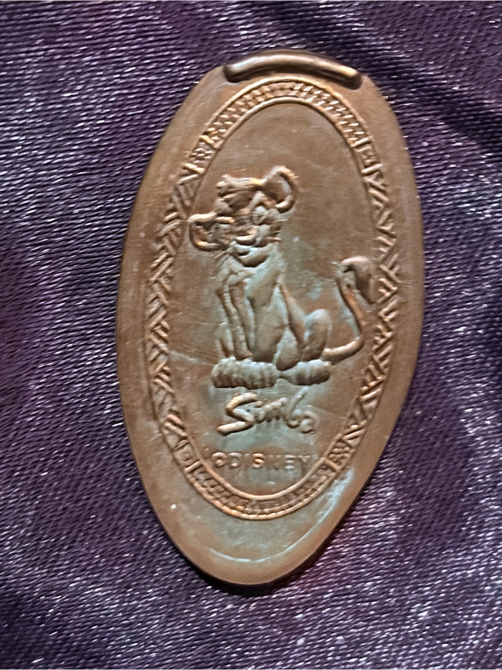 Walt Disney World Simba Oval Pendant